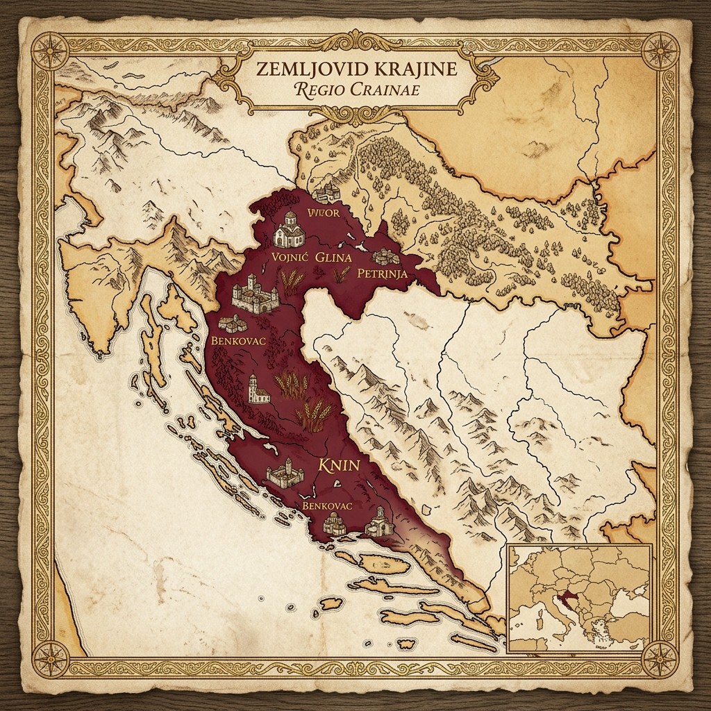 Map of the Krajina region